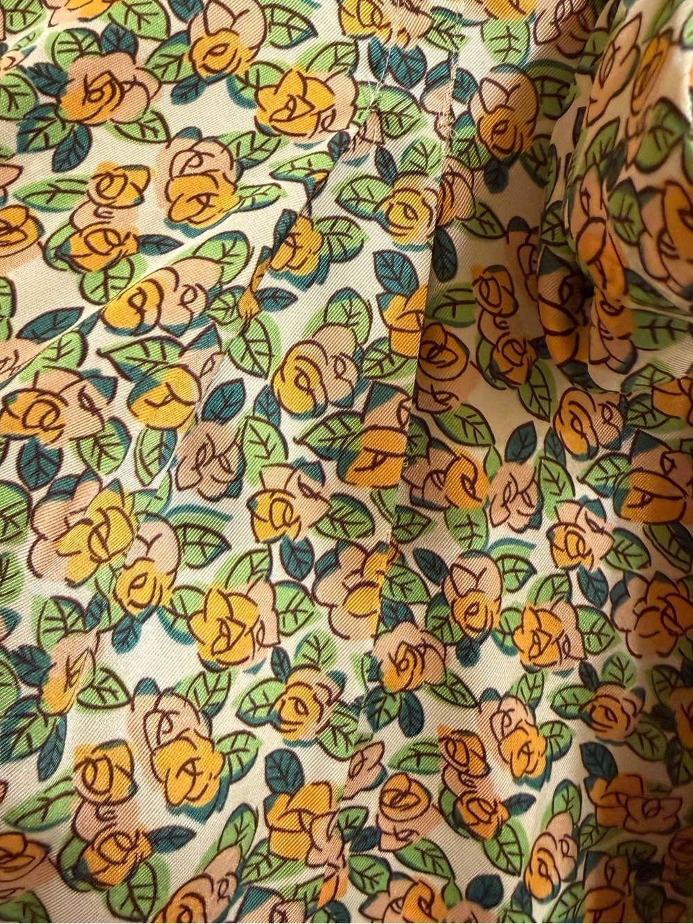 Zara Wide Leg Ditsy Floral Silky Tie Waist Pants Size Large Palazzo Trousers - Picture 10 of 12